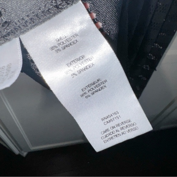 Calvin Klein Crochet Black Stripe Cover-Up Tunic Sz S/M Hooded Racerback Beachy - Picture 11 of 13